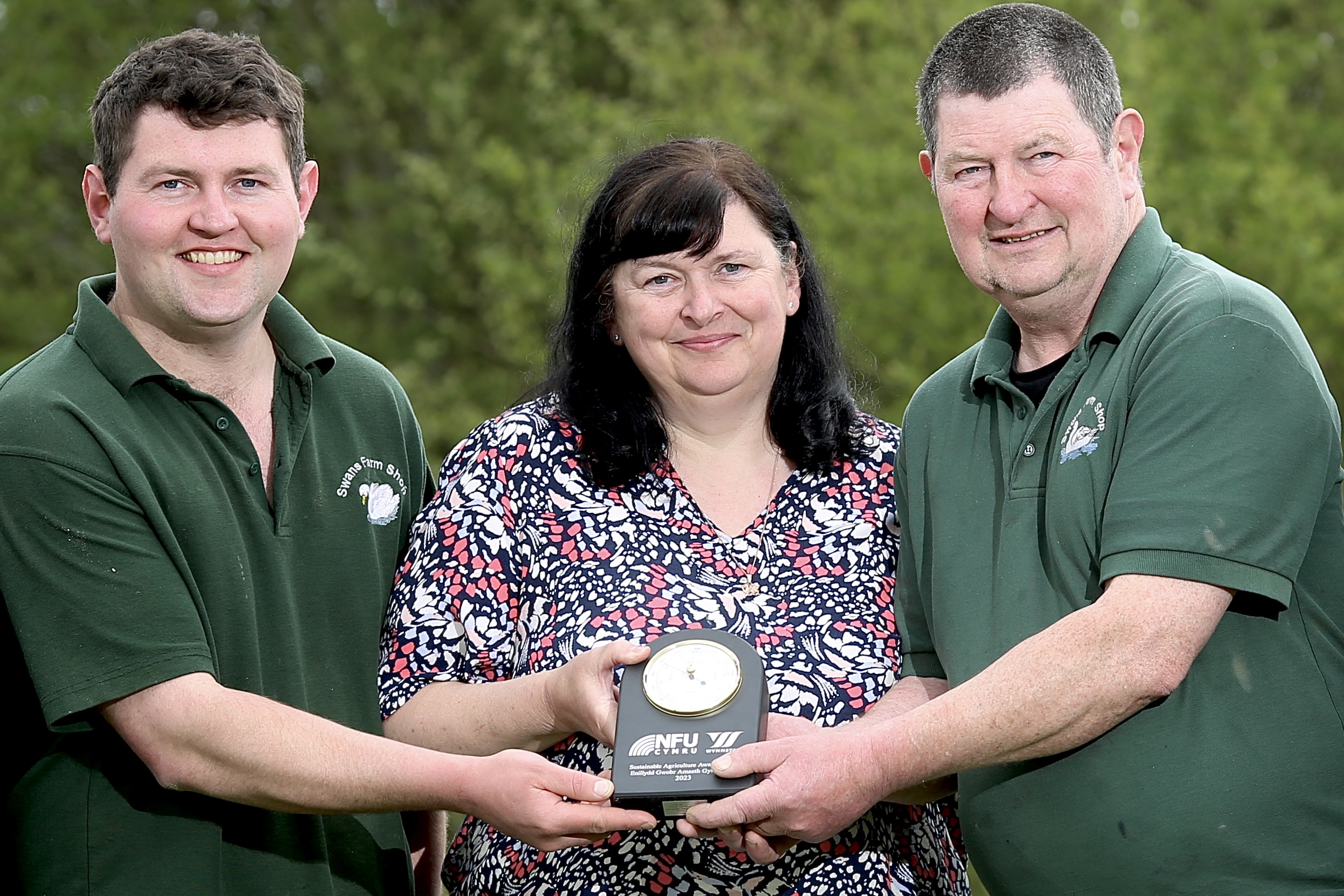 The Swan family with their Sustainable Agriculture Award