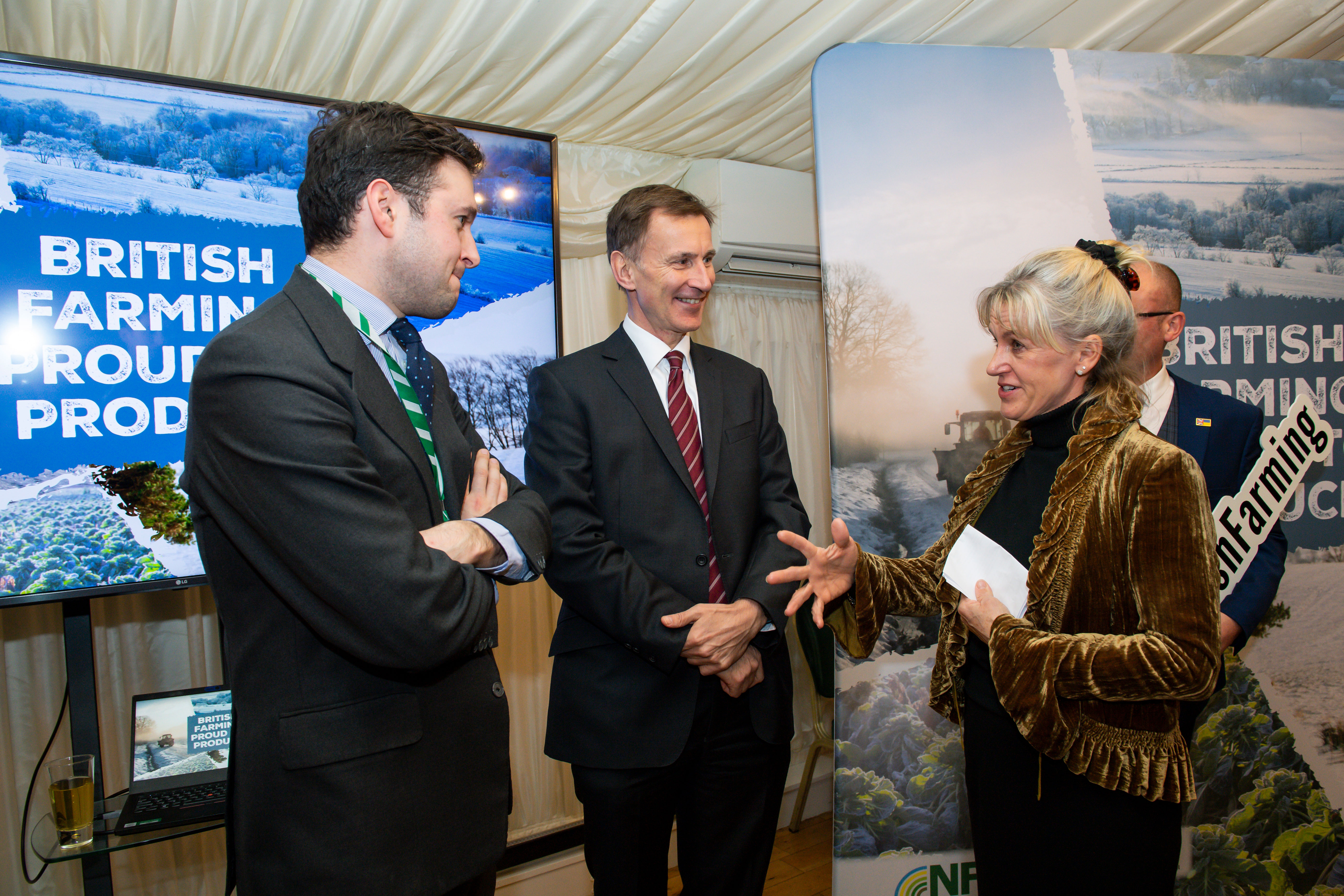 Anthony Mangnall MP Jeremy Hunt And Minette Batters